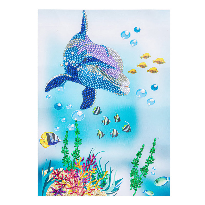 Cute Dolphin Special Shaped Drills Diamond Painting