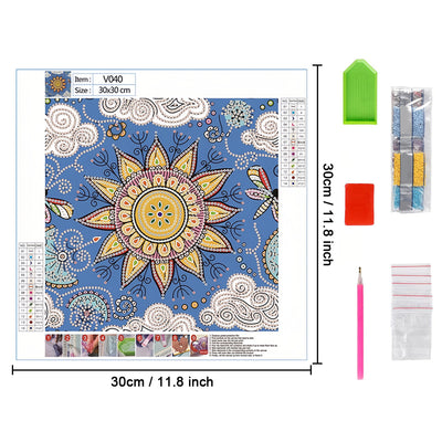 Golden Star Mandala Special Shaped Drills Diamond Painting