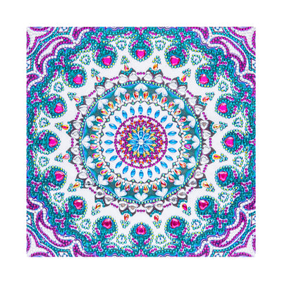 Blue and Purple Mandala Special Shaped Drills Diamond Painting