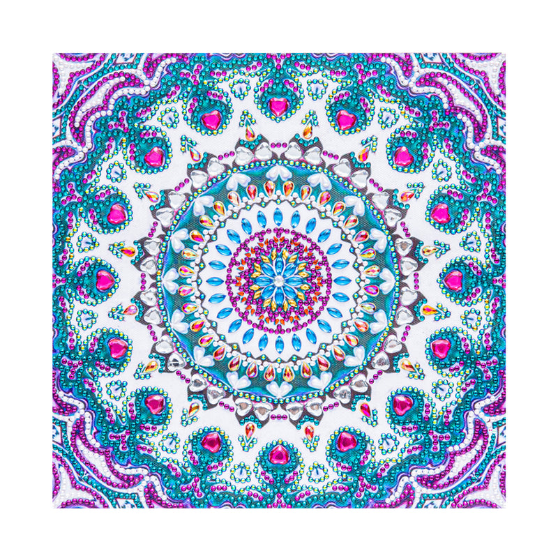 Blue and Purple Mandala Special Shaped Drills Diamond Painting