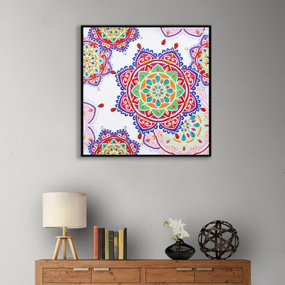 Red and Pink Mandala Special Shaped Drills Diamond Painting