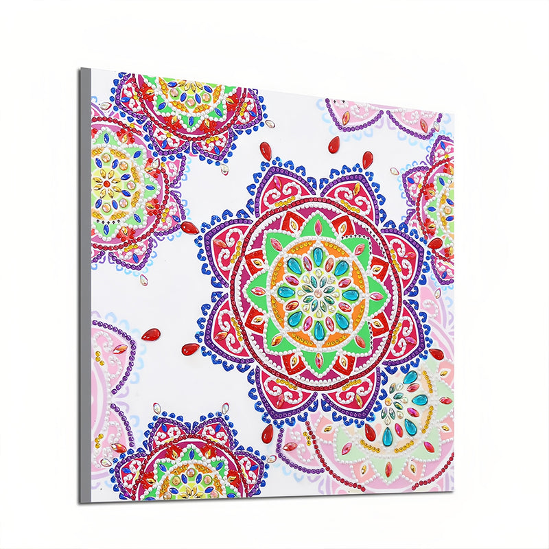 Red and Pink Mandala Special Shaped Drills Diamond Painting