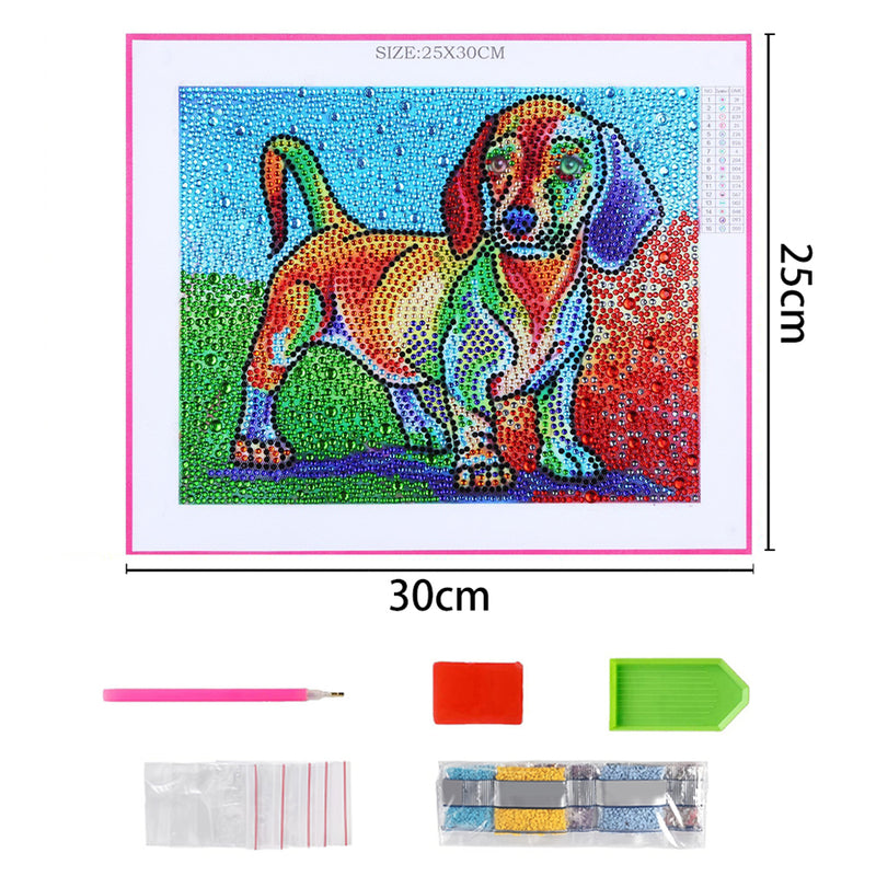 Little Dachshund Dog Special Shaped Drills Diamond Painting