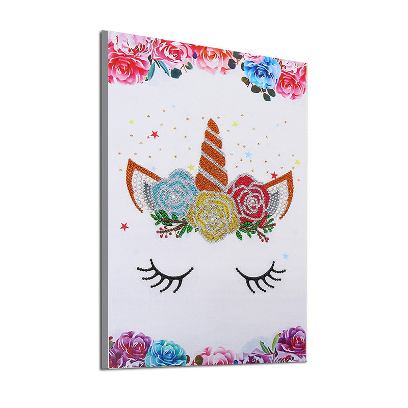 Shy Flower Unicorn Special Shaped Drills Diamond Painting