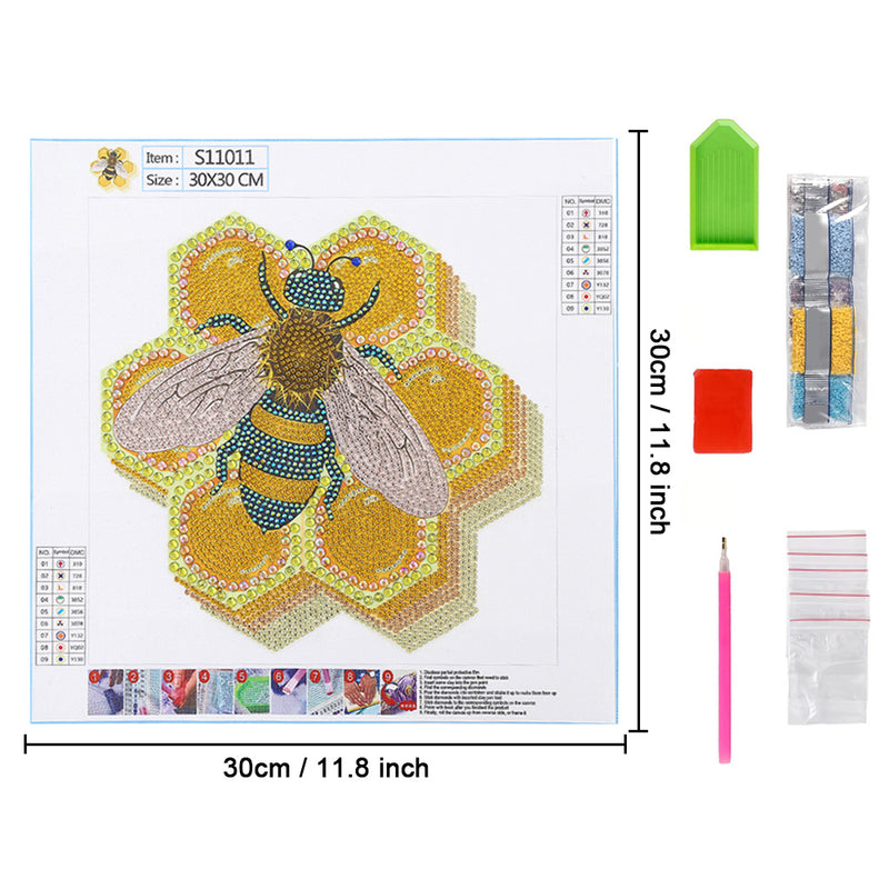 Bee and Yellow Hive Special Shaped Drills Diamond Painting