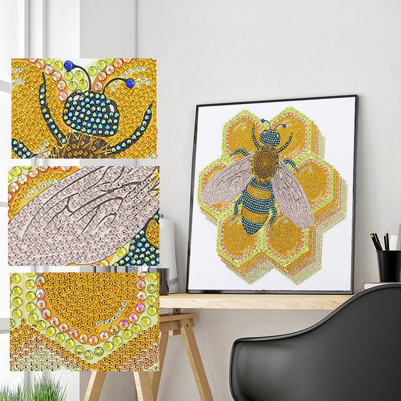 Bee and Yellow Hive Special Shaped Drills Diamond Painting