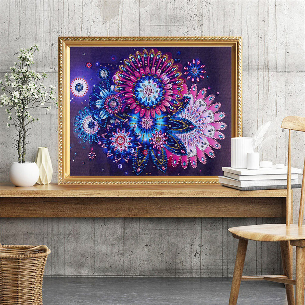 Daisy Mandala Special Shaped Drills Diamond Painting