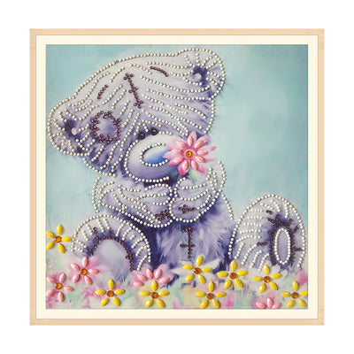 Bear and Daisy Special Shaped Drills Diamond Painting