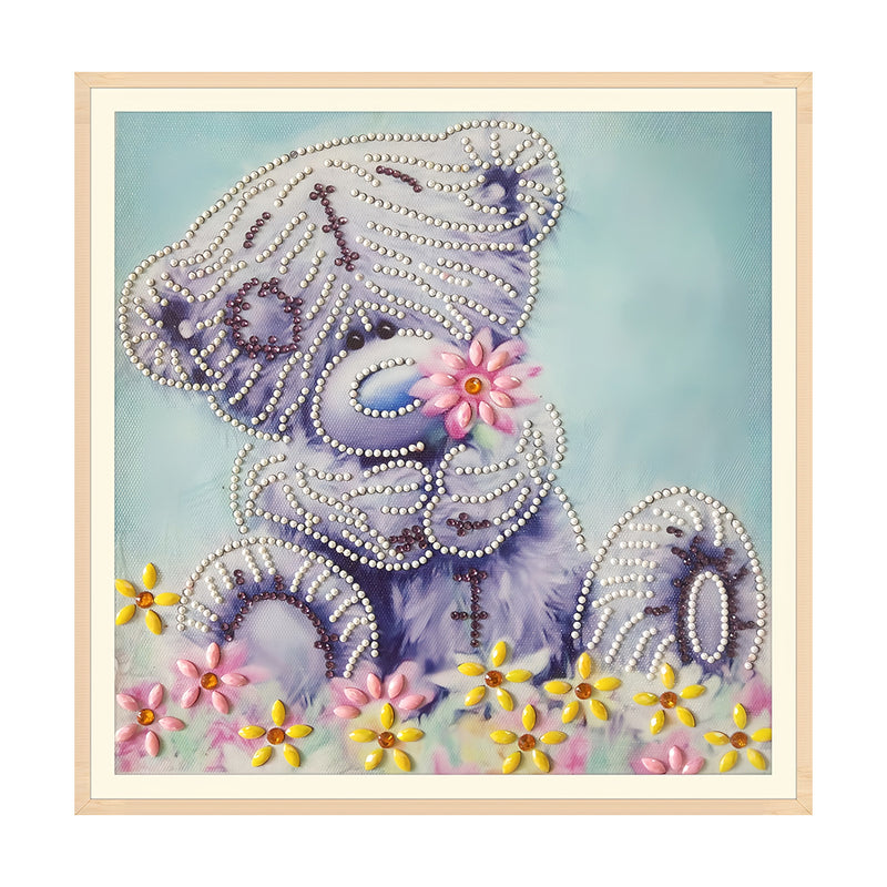 Bear and Daisy Special Shaped Drills Diamond Painting