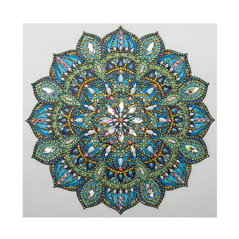 Green and Blue Mandala Special Shaped Drills Diamond Painting