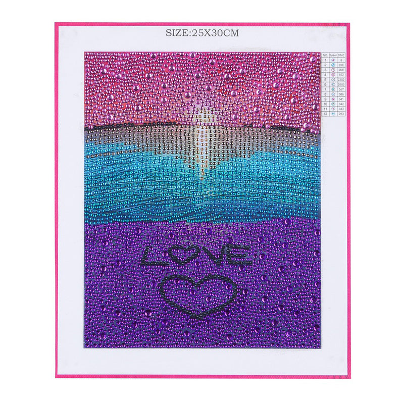 Heart by Sea Special Shaped Drills Diamond Painting