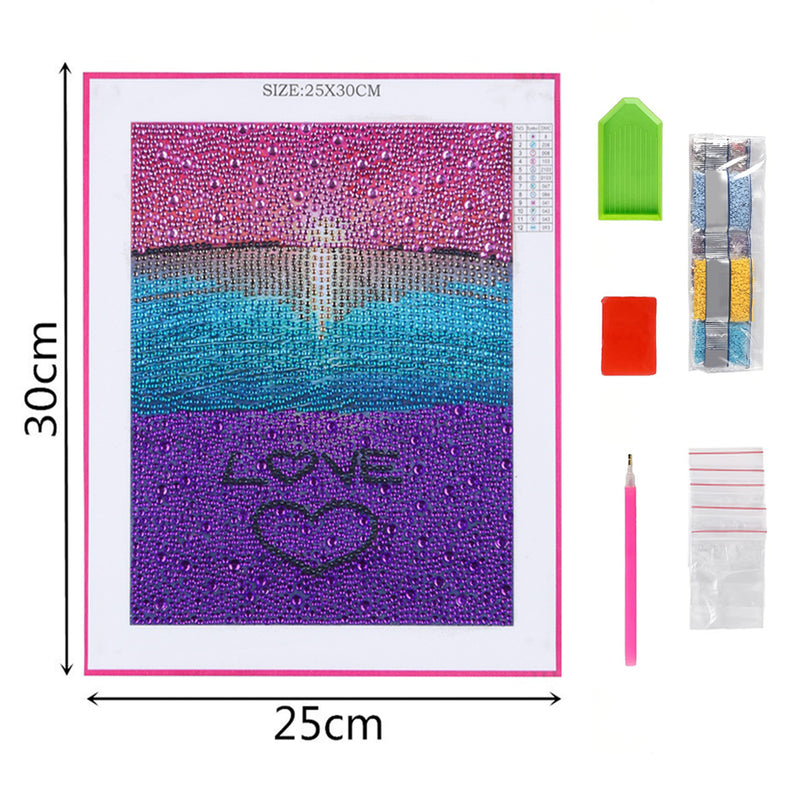 Heart by Sea Special Shaped Drills Diamond Painting