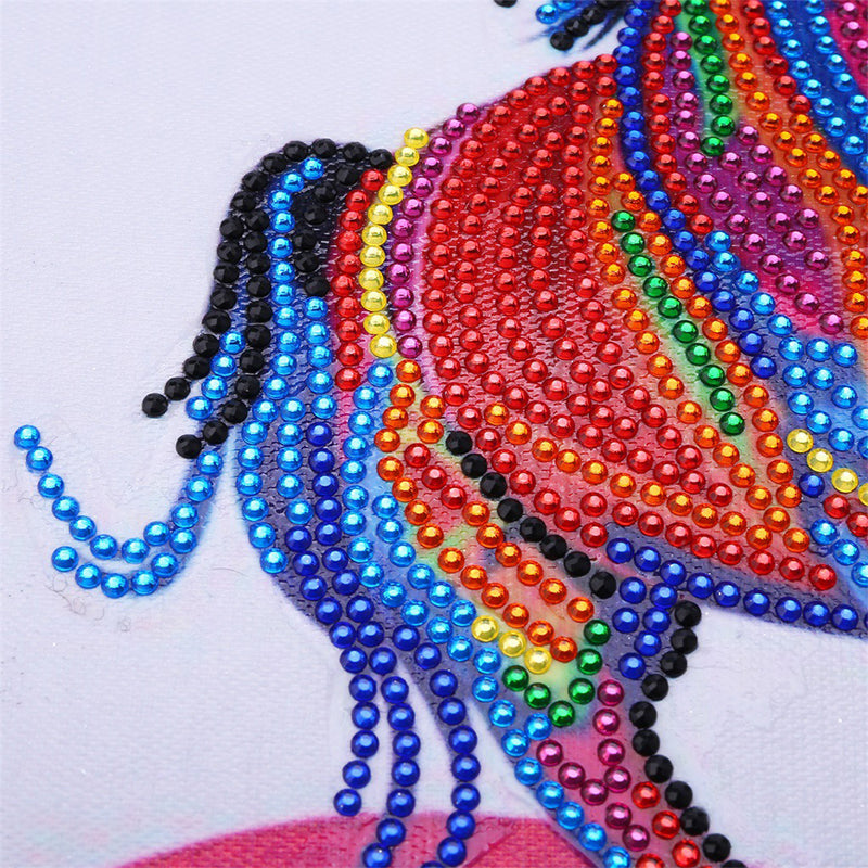 Colorful Running Horse Special Shaped Drills Diamond Painting