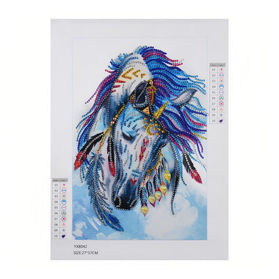 Horse with Feathers Special Shaped Drills Diamond Painting