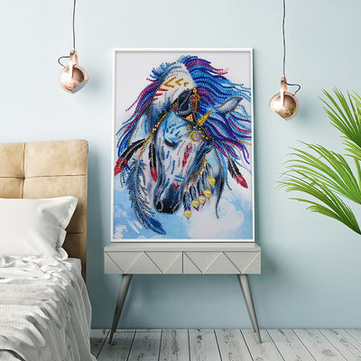 Horse with Feathers Special Shaped Drills Diamond Painting