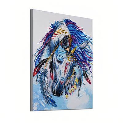 Horse with Feathers Special Shaped Drills Diamond Painting