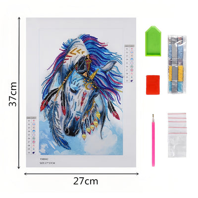 Horse with Feathers Special Shaped Drills Diamond Painting