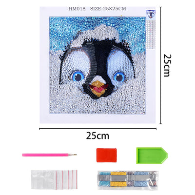 Cute Penguin Special Shaped Drills Diamond Painting