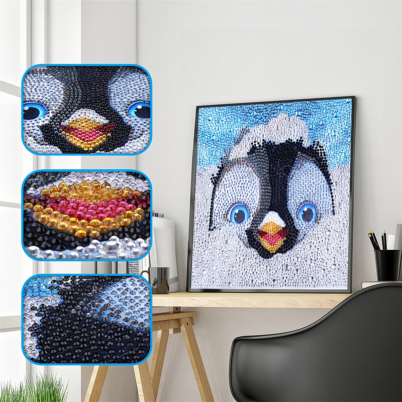 Cute Penguin Special Shaped Drills Diamond Painting