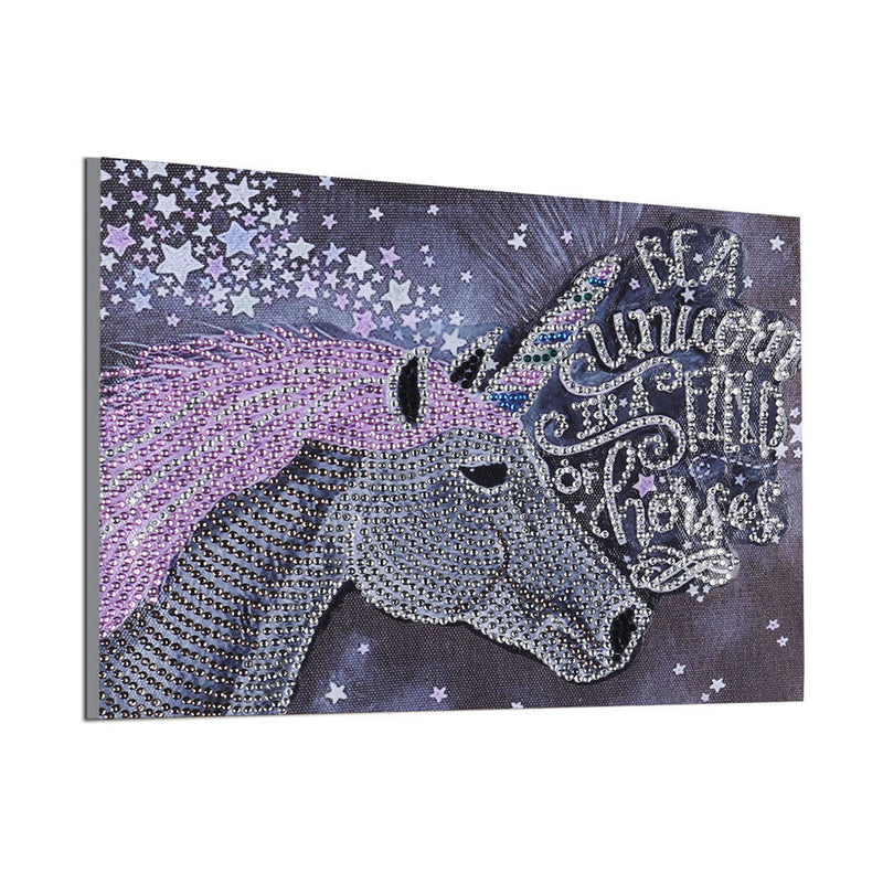 Be A Unicorn in A Field of Houses Special Shaped Drills Diamond Painting