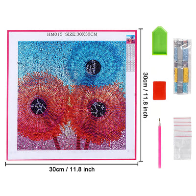 Colorful Dandelion Special Shaped Drills Diamond Painting