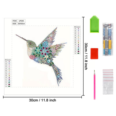 9 Styles of Flower Hummingbirds Special Shaped Drills Diamond Painting