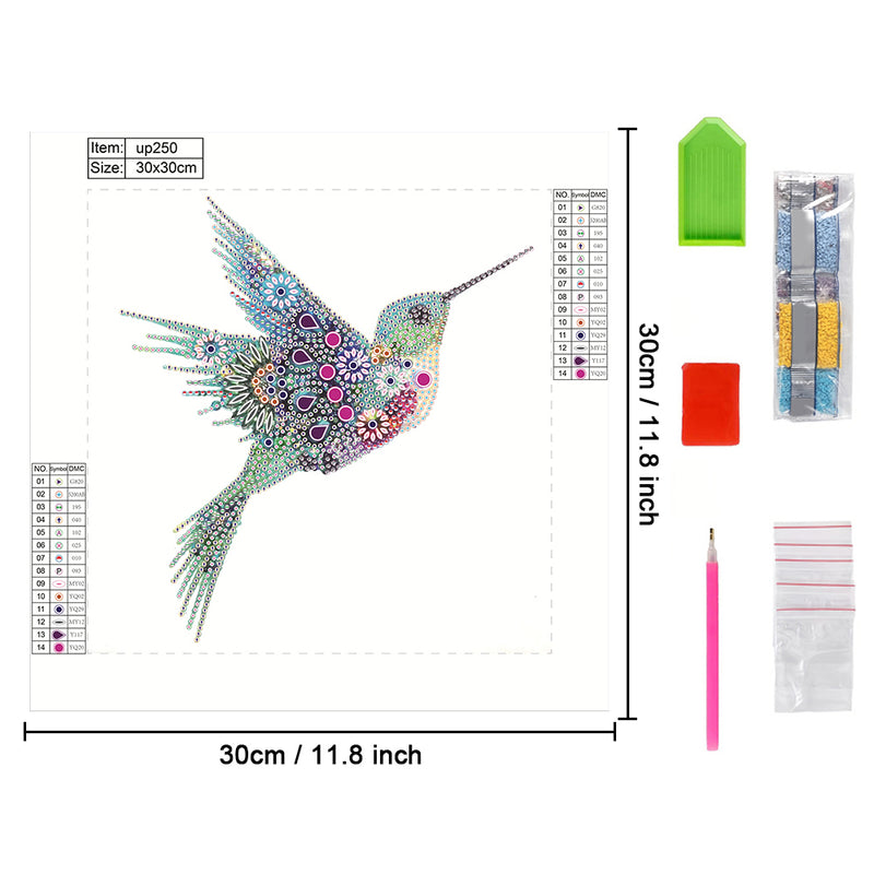 9 Styles of Flower Hummingbirds Special Shaped Drills Diamond Painting