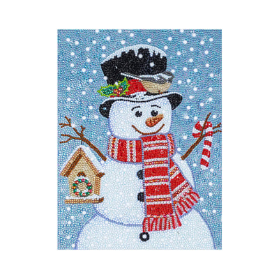 Snowman with Red Scarf Special Shaped Drills Diamond Painting