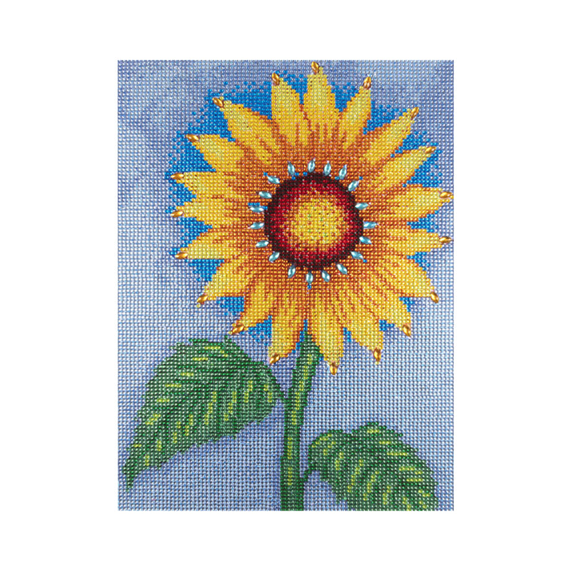 Green Leaves Sunflower Special Shaped Drills Diamond Painting