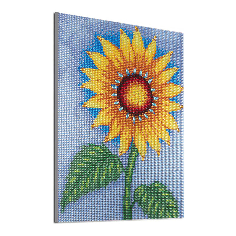 Green Leaves Sunflower Special Shaped Drills Diamond Painting