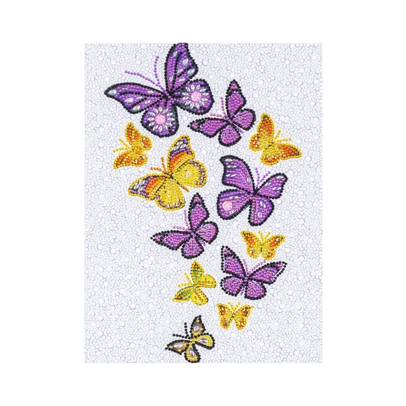 Purple and Yellow Butterflies Special Shaped Drills Diamond Painting