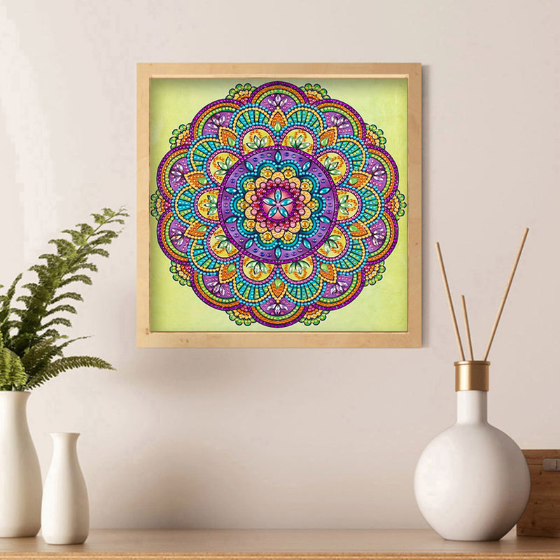 Lotus Flower Shape Mandala Special Shaped Drills Diamond Painting