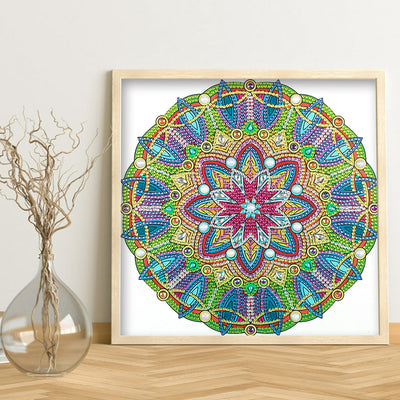 Green Mandala Special Shaped Drills Diamond Painting