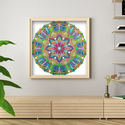 Green Mandala Special Shaped Drills Diamond Painting