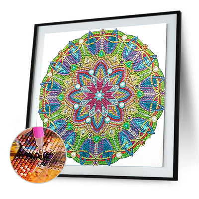 Green Mandala Special Shaped Drills Diamond Painting