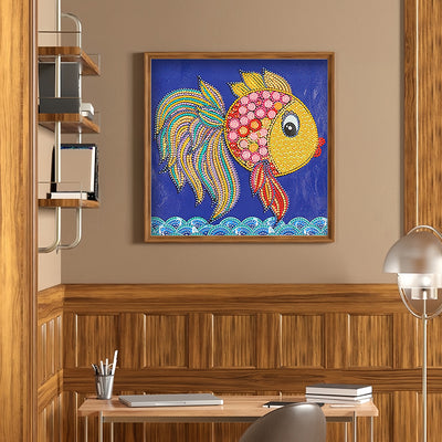 Surprised Colorful Little Goldfish Special Shaped Drills Diamond Painting