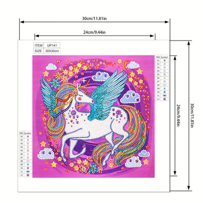 Unicorn with Wings Special Shaped Drills Diamond Painting