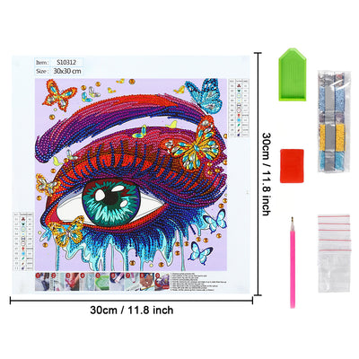 Butterfly Eye Special Shaped Drills Diamond Painting