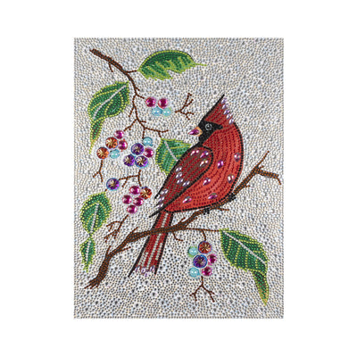 Cardinal and Berries Special Shaped Drills Diamond Painting