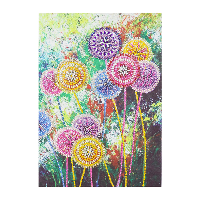 Beautiful and Colorful Dandelions Special Shaped Drills Diamond Painting