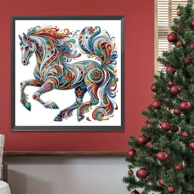 A Carefree Colorful Horse Special Shaped Drills Diamond Painting