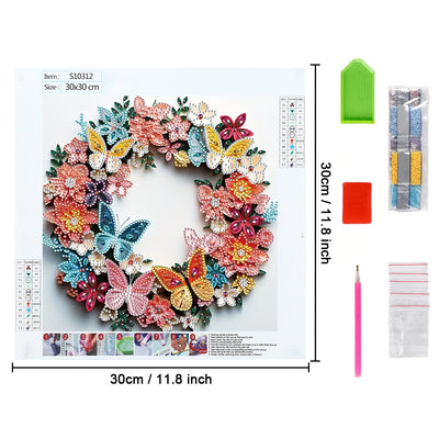 Beautiful Butterfly Garland Special Shaped Drills Diamond Painting