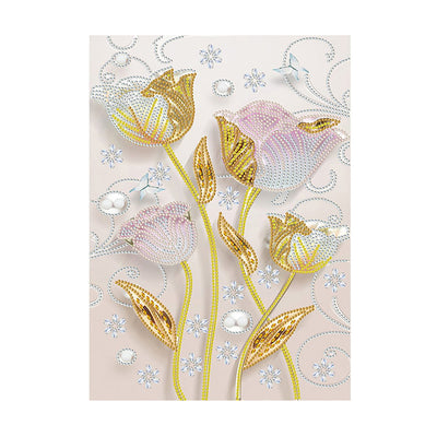 Golden Tulips Special Shaped Drills Diamond Painting