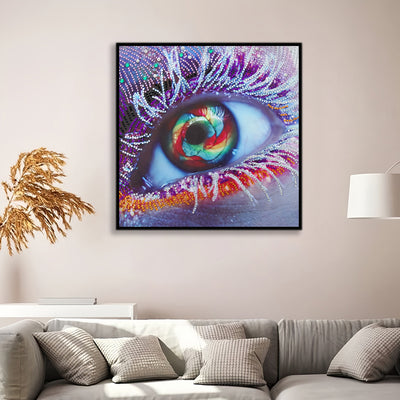 Purple Eye Special Shaped Drills Diamond Painting