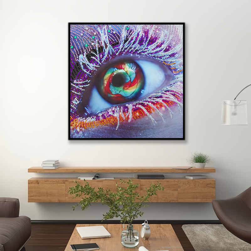 Purple Eye Special Shaped Drills Diamond Painting