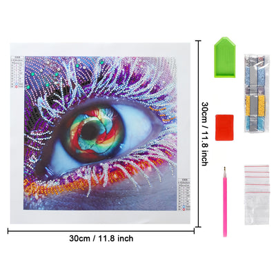 Purple Eye Special Shaped Drills Diamond Painting