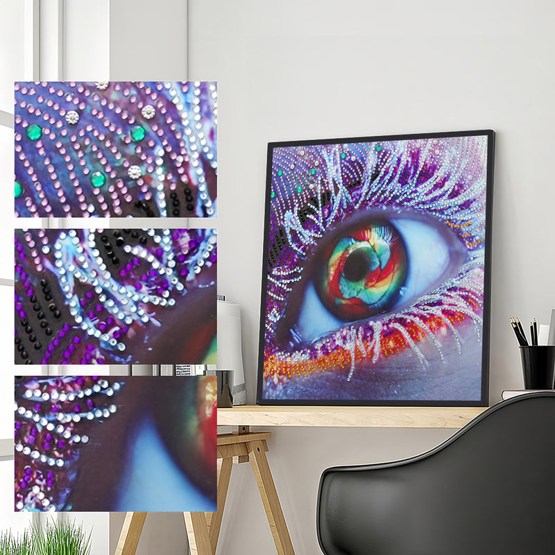 Purple Eye Special Shaped Drills Diamond Painting