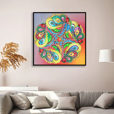 Abstract Colorful Mandala Special Shaped Drills Diamond Painting