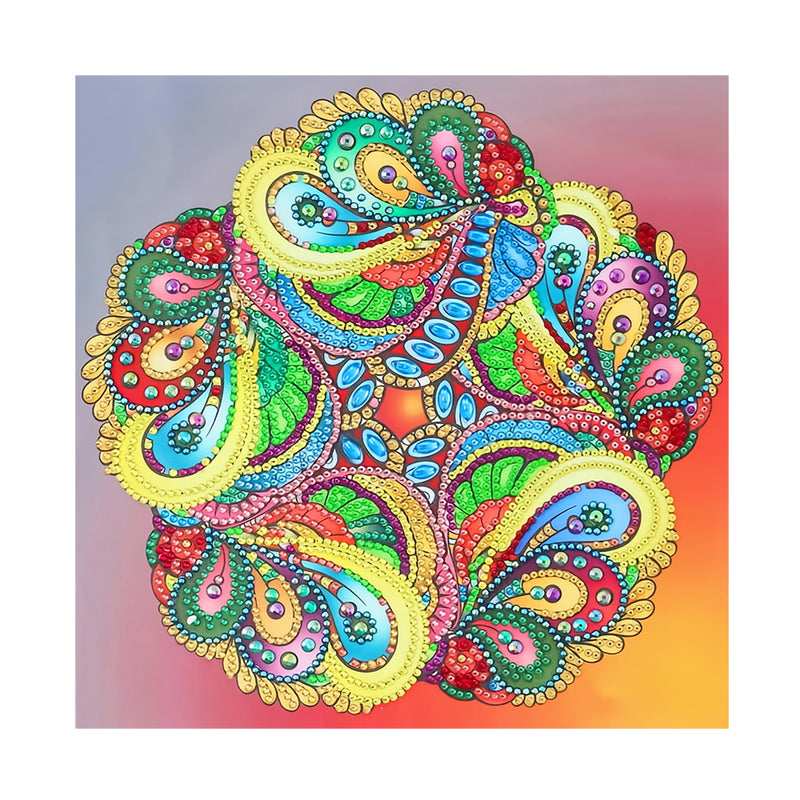 Abstract Colorful Mandala Special Shaped Drills Diamond Painting