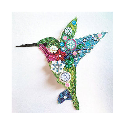 Green and Blue Hummingbird Special Shaped Drills Diamond Painting